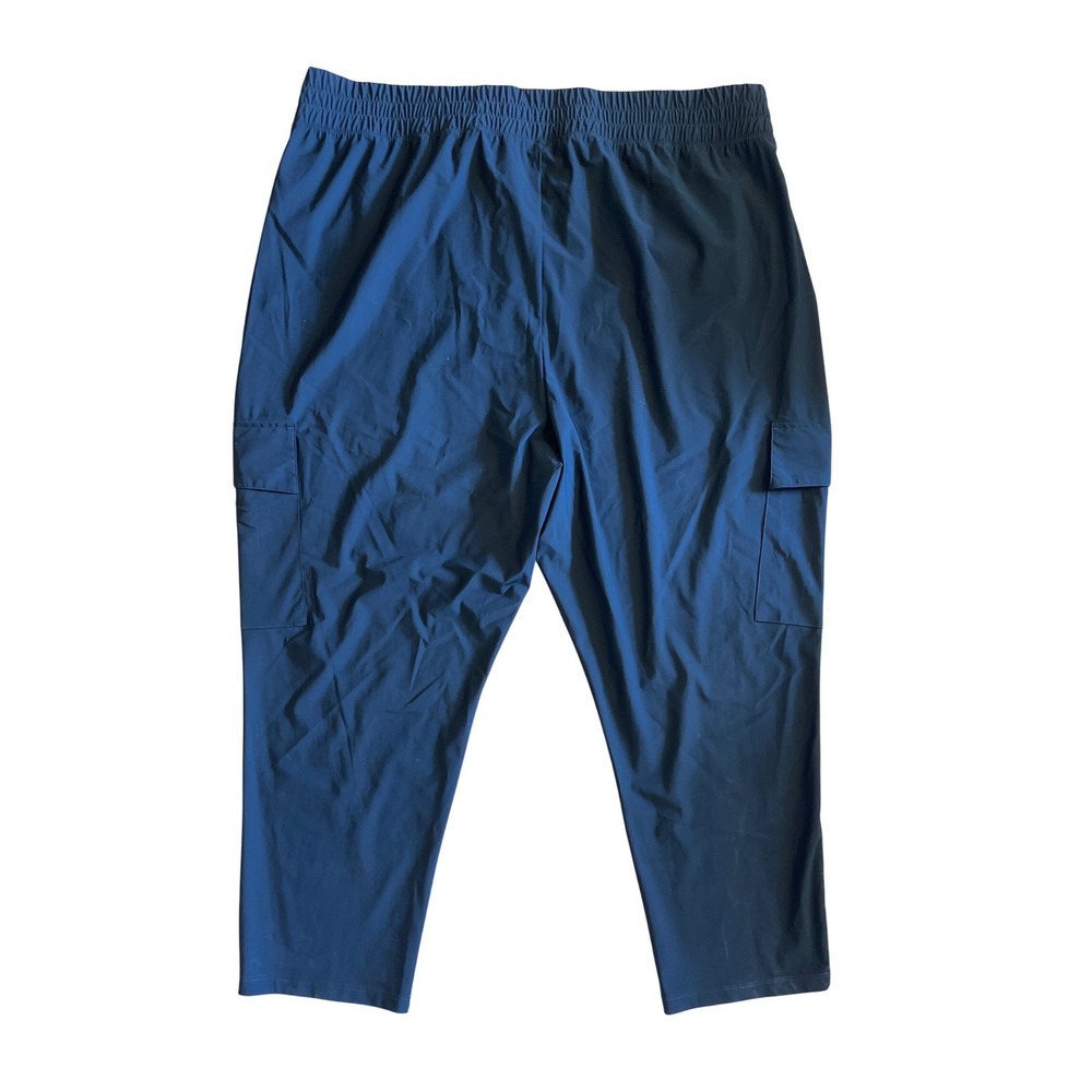 Old Navy SleekTech Go-Dry Cargo Pants XXL Black Tapered Ankle Hiking Activewear